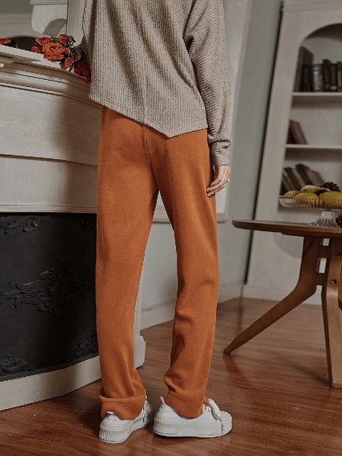 Elastic Loose Fitting Casual Straight Pants