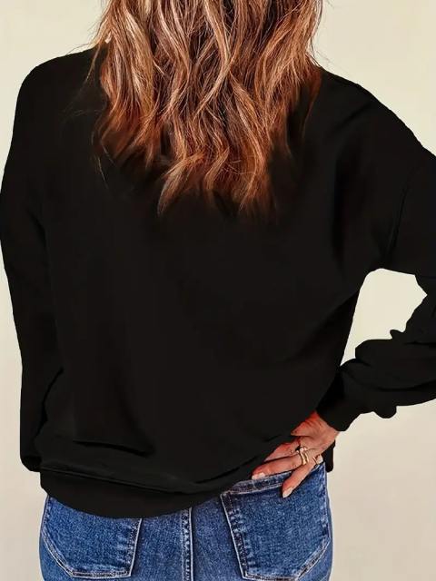 Witch Letter Print Casual Sweatshirt