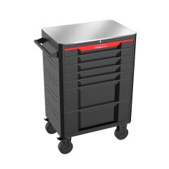 27 Inch 7-drawer Tool Cabinet with 7 XPE- 283PCS Tool Sets