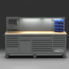84” 20-Drawers Roller Cabinet Toolbox with 515PCS XPE Tray Tools Set