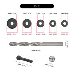Parking Sensor Distance Control Hole Cutter Tool Set 17mm - 32mm