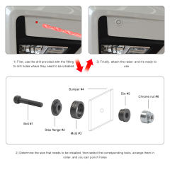 Parking Sensor Distance Control Hole Cutter Tool Set 17mm - 32mm