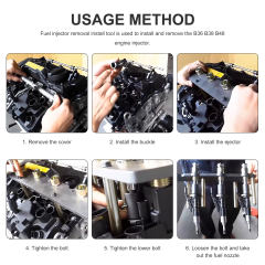 14PCS Fuel Injector Removal/Installation Tool Kit for BMW MINI Petrol Engines B38 B48