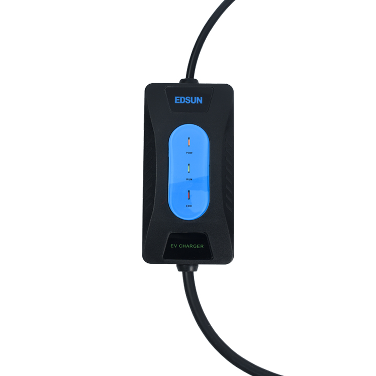 220V 16A 5m portable ev charger with indicator light