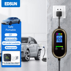 Newly upgraded 16A ungrounded 4-gear current adjustable portable ac home ev charger