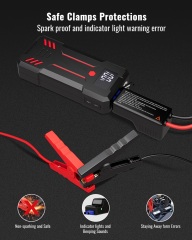 Multifunctional portable car jump starter with QC3.0 fast charger power bank