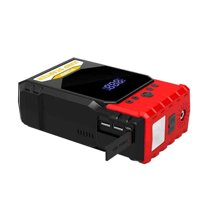 12v auto battery booster car jump starter power bank with tyre inflator