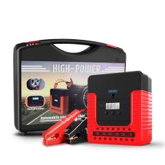 12v portable auto battery booster jump starter power bank with tyre inflator