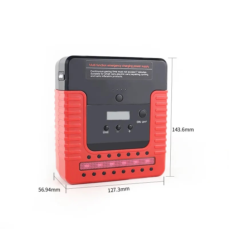 12v portable auto battery booster jump starter power bank with tyre inflator