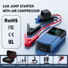 car emergency tool jump starter power bank with air compressor