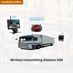 7 inch analog signal wireless reversing camera for truck bus trailer