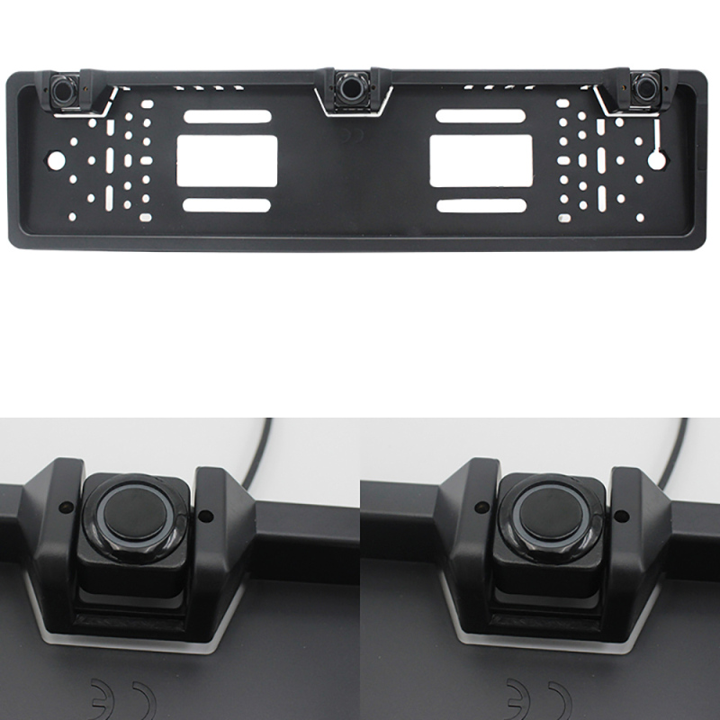 European License Plate Frame LED Display Speed Detector Car Radar Reverse