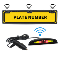 Safe 22mm European Plate Frame LED Wireless Car Parking Sensor