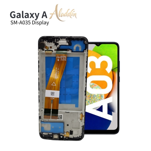 Samsung Galaxy A035 Original Service Pack ЖК-дисплей для Samsung Galaxy A03 Детали мобильного телефона в сборе с рамкой