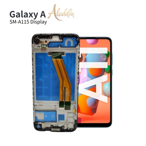 Samsung Galaxy A115 Original Service Pack ЖК-дисплей для Samsung Galaxy A11 Детали мобильного телефона в сборе с рамкой