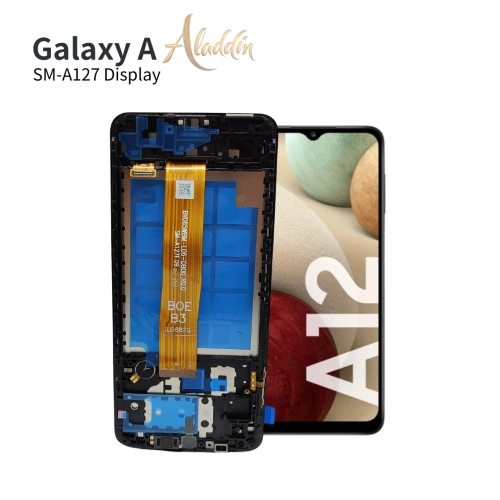 Samsung Galaxy A127 Original Service Pack ЖК-дисплей для Samsung Galaxy A12 Nacho Детали мобильного телефона в сборе с рамкой