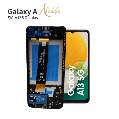 Samsung Galaxy A136 Original Service Pack ЖК-дисплей для Samsung Galaxy A13 5G Детали мобильного телефона в сборе с рамкой