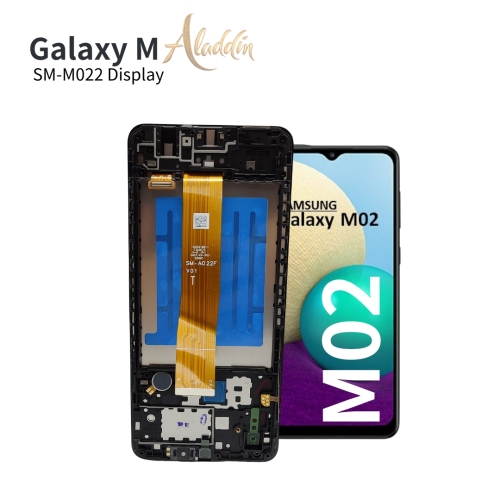 Samsung Galaxy M022 Original Service Pack ЖК-дисплей для Samsung Galaxy M02 Детали мобильного телефона в сборе с рамкой