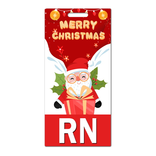 Christmas Card Holder Badge Card