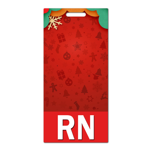 Merry Christmas Santa Claus Christmas Tree Christmas Deer Christmas Card Holder Badge Card