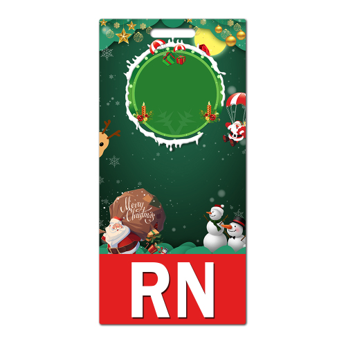 Merry Christmas Santa Claus Christmas Tree Christmas Deer Christmas Card Holder Badge Card