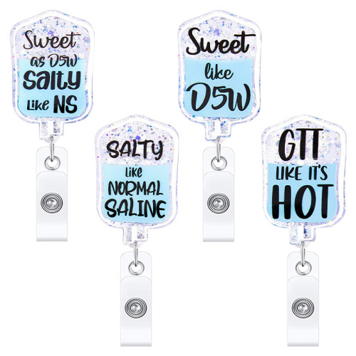 Infusion Retractable ID Badge Reel,Name Card Holder,ID Badge Reel for Nurse