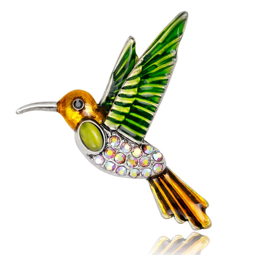 New fashion personalized animal jewelry wild bird brooch high -end ladies breast flower