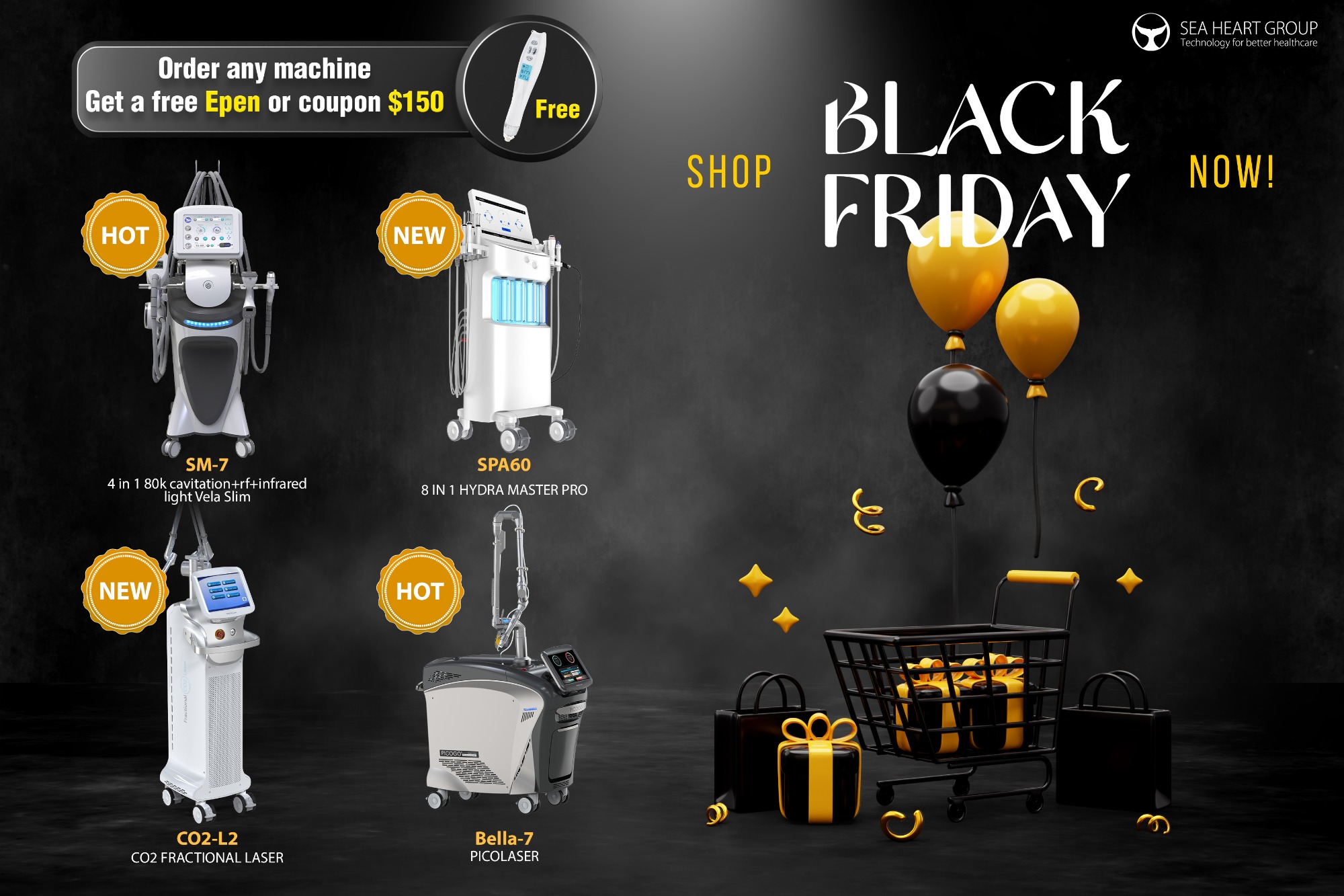 black friday beauty equipment promotion