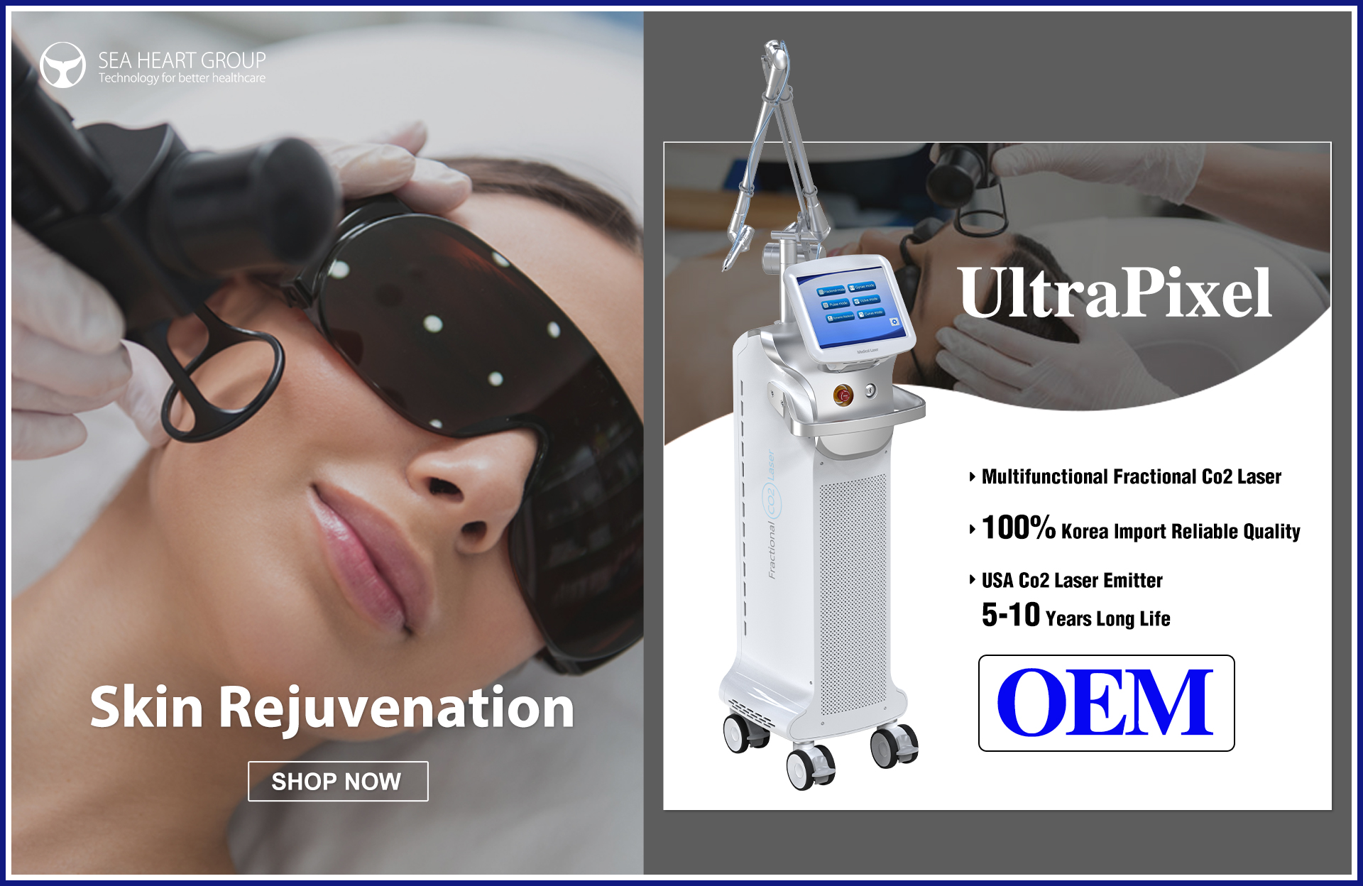 Revolutionize Your Beauty Journey with SEA HEART's CO2 Fractional Laser Machine