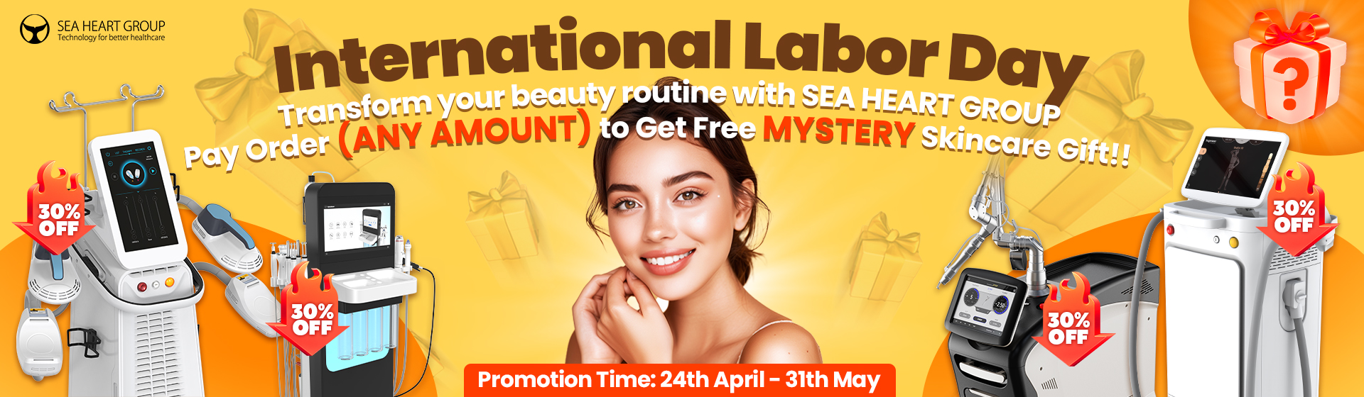  International Labor Day Sale for beauty equipment