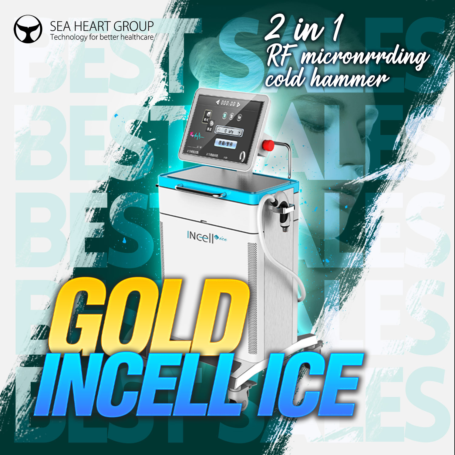 incel-ice 2 in 1 rf microneedling machine