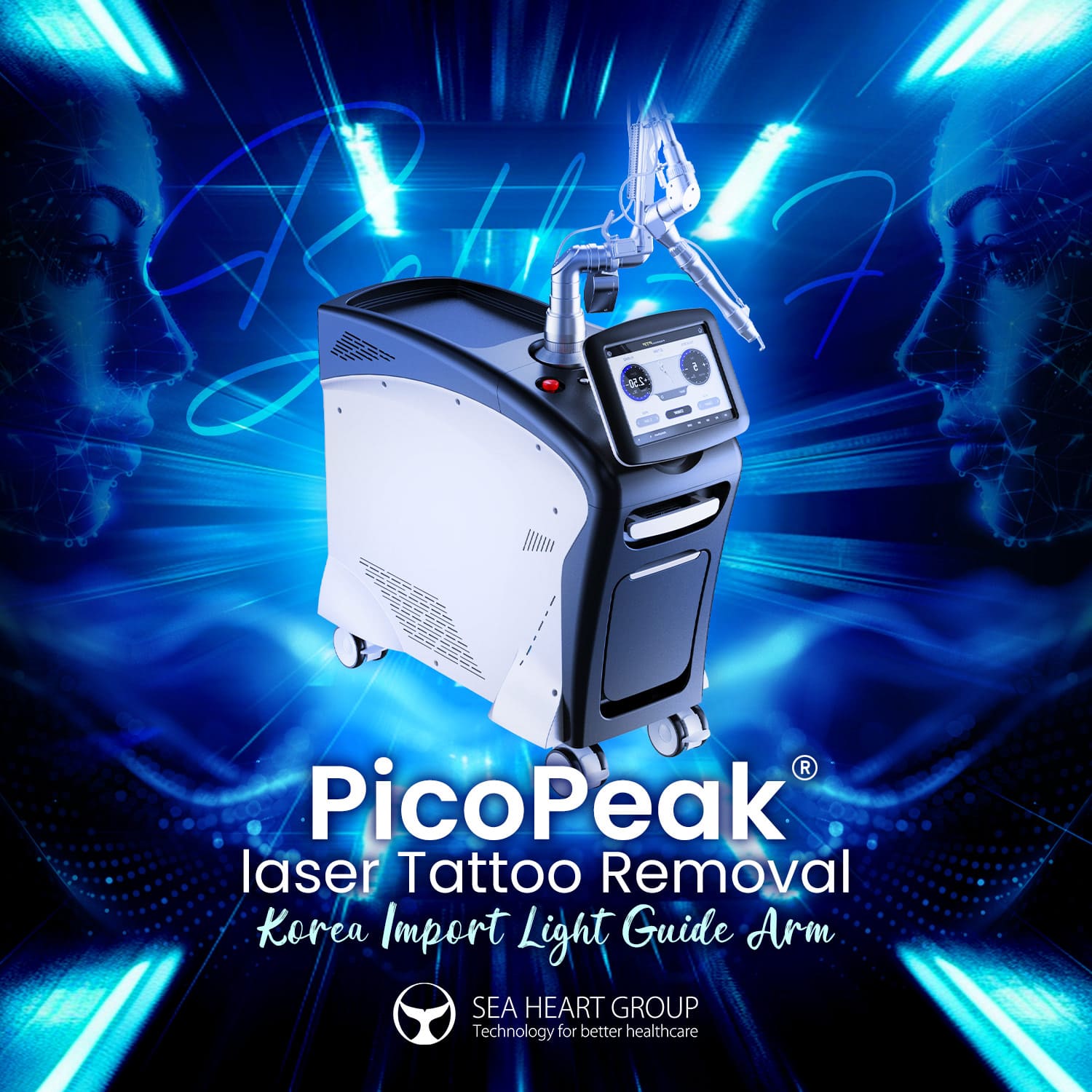 picopeak picosecond laser machine by sea heart group