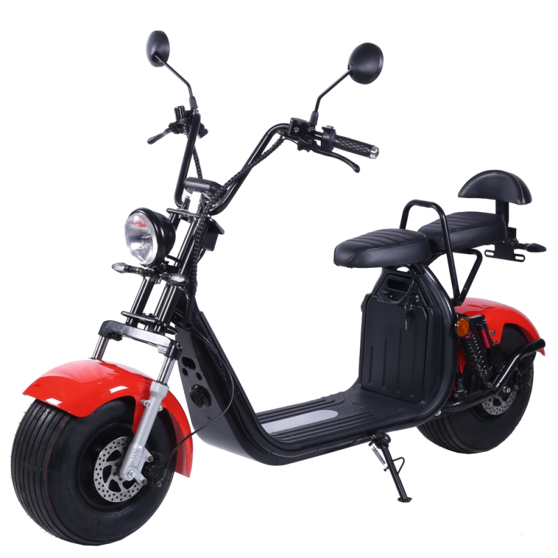 2022 Electric Motorcycle 2000w 20Ah Scooter Europe Warehouse Fat Tire Two Wheel Citycoco Adult for Sale HR2-2