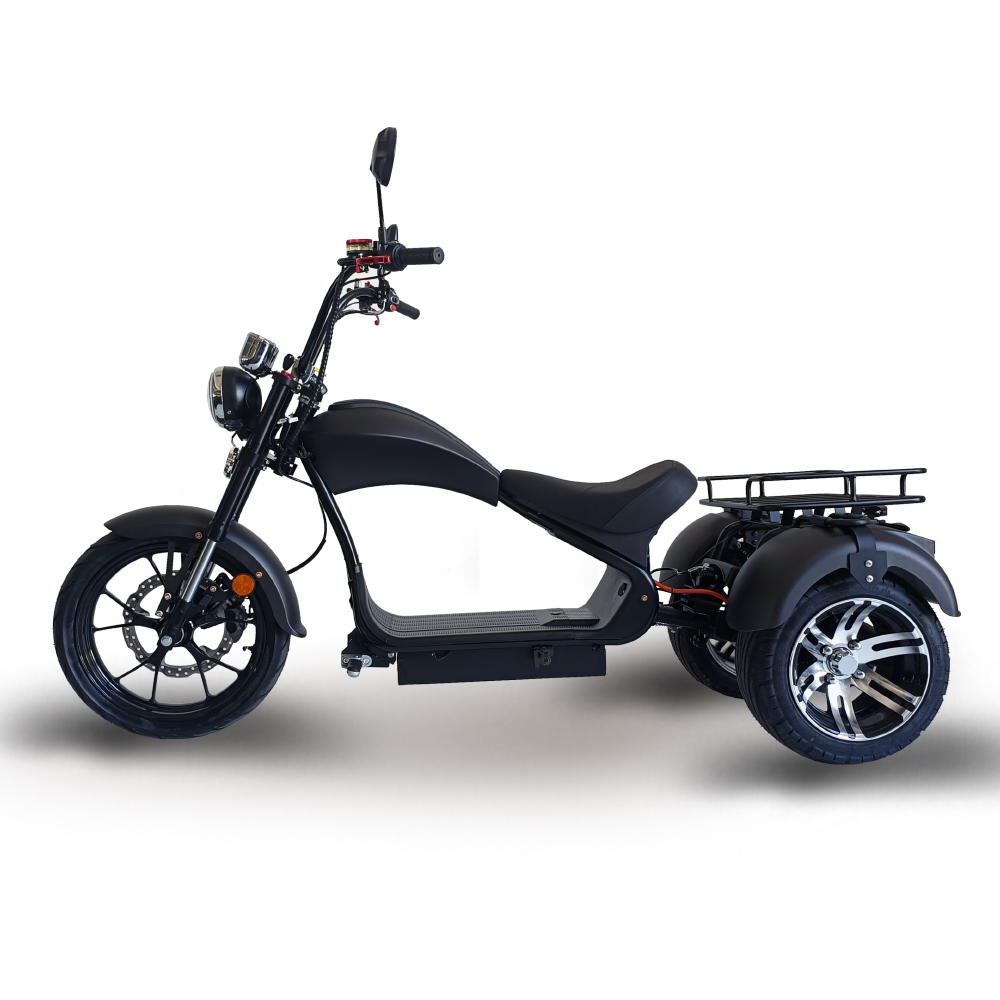 New Model Wheel Electric Tricycle Citycoco Scooter Chopper Three