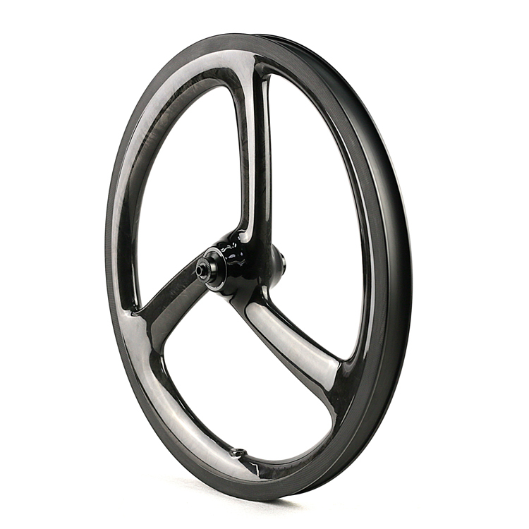 16inch 349 BMX Tri Spoke Carbon Wheels Clincher