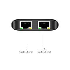 CU200 | USB 3.0 to Dual Port Gigabit Ethernet Adapter w/ USB Port