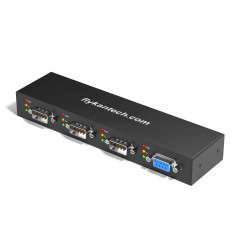 4 Port USB to DB9 RS232 Serial Adapter Hub - 4XRS232-D