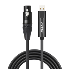 USBXLR-M1 XLR to USB Interface Cable - Metal