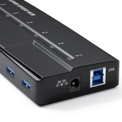 BUH3071 USB 3.0 7-Port Data Sync & BC1.2 Simultaneous Charging Hub