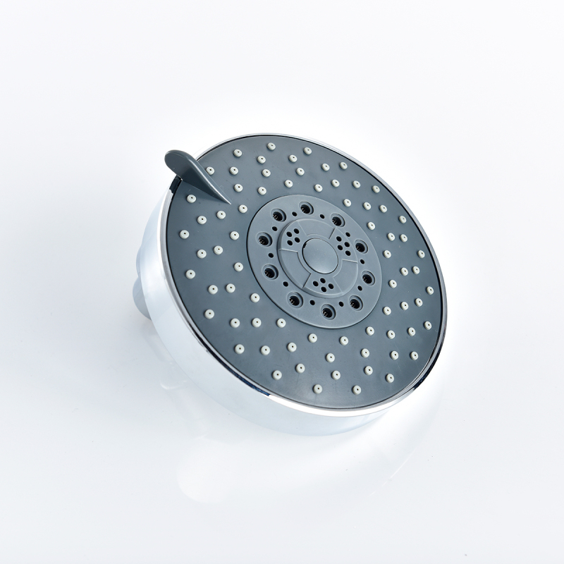 Tecmolog ABS Plastic Chrome/Brushed Nickle Rain Shower Head  with 4 Kinds of Water Flow Mode, Round and Luxury Top shower BD148/BD148NA