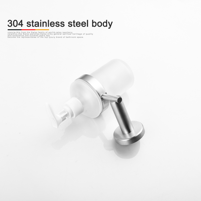 Tecmolog SUS304 Stainless Steel Wall Mounted Liquid Soap Dispenser Holder Bathroom Accessory SBH166/SBH075/SBH101
