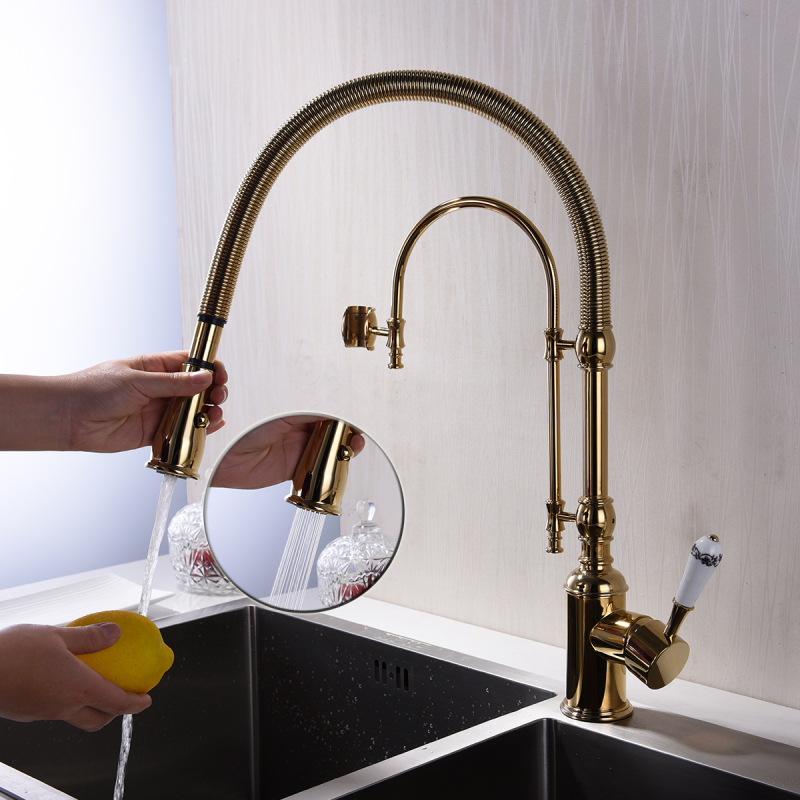 Tecmolog H59/H65 Grade-A Brass Body and Two-way Washing Sink Faucet with Mounting Hardware  for the Kitchen BJ1206