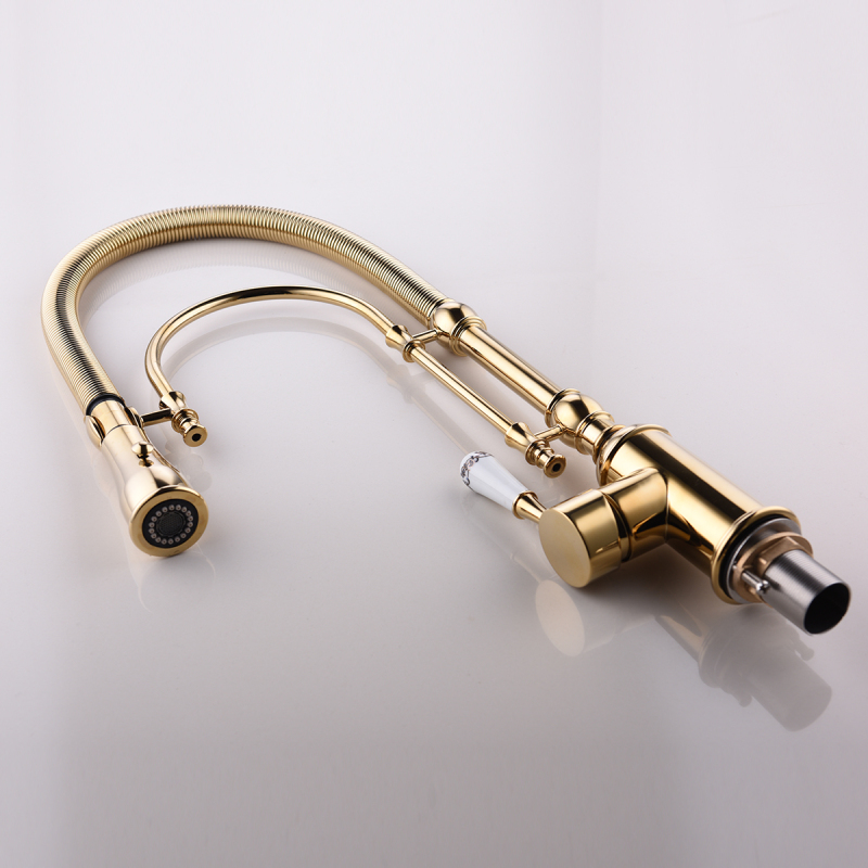 Tecmolog H59/H65 Grade-A Brass Body and Two-way Washing Sink Faucet with Mounting Hardware  for the Kitchen BJ1206
