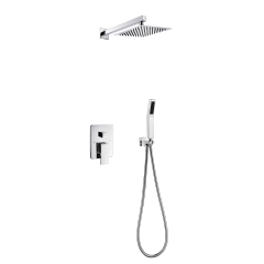 Tecmolog Shower Combo Set Brass body Wall Mounted Shower Systems with Rough-In Valve Body BC314B