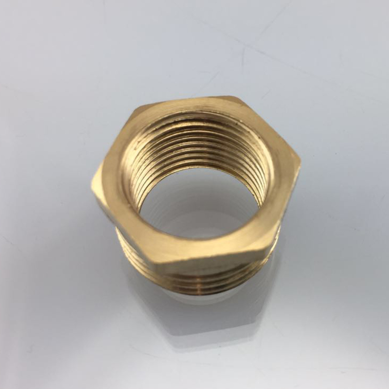 Tecmolog Top Quality Brass Finish Connector Solid Brass Connector, Double Thread Swivel Hose Connector