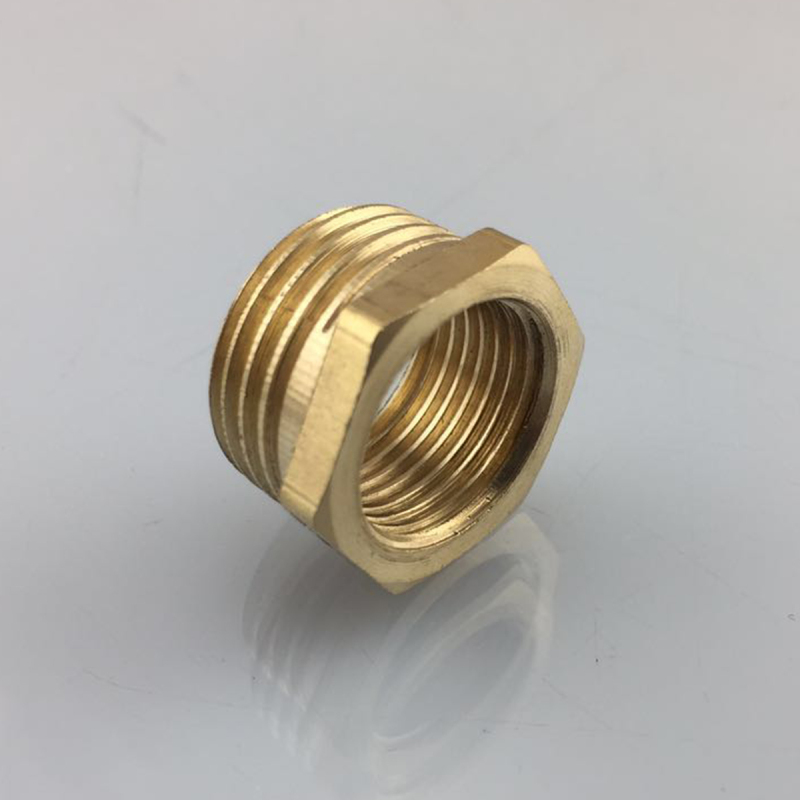 Tecmolog Top Quality Brass Finish Connector Solid Brass Connector, Double Thread Swivel Hose Connector