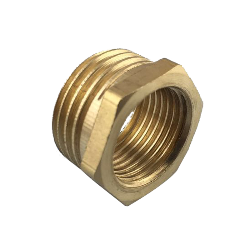 Tecmolog Top Quality Brass Finish Connector Solid Brass Connector, Double Thread Swivel Hose Connector