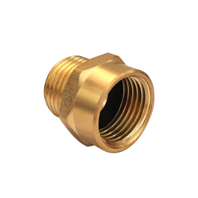 Tecmolog Brass Pipe Fittings Connector, G 3/4" Female Thread to US 3/4" NPT Male Thread, G1/2 Female Thread to US 1/2 NPT Male Thread, SBA037A/SBA037