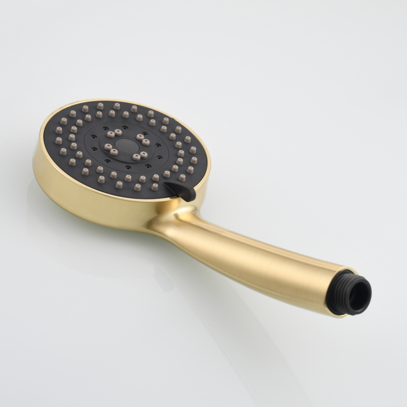 Tecmolog ABS Plastic PVD Gold Water Saving Shower Head, Pressure Boost Handheld Shower Sprayer for Bathroom, Shower Set