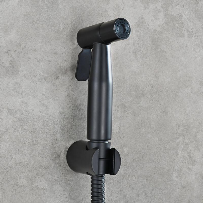 Tecmolog Stainless Steel Bidet Sprayer Holder(Showerhead holder), Wall Mounted/Hanging on for Toilet/Washroom